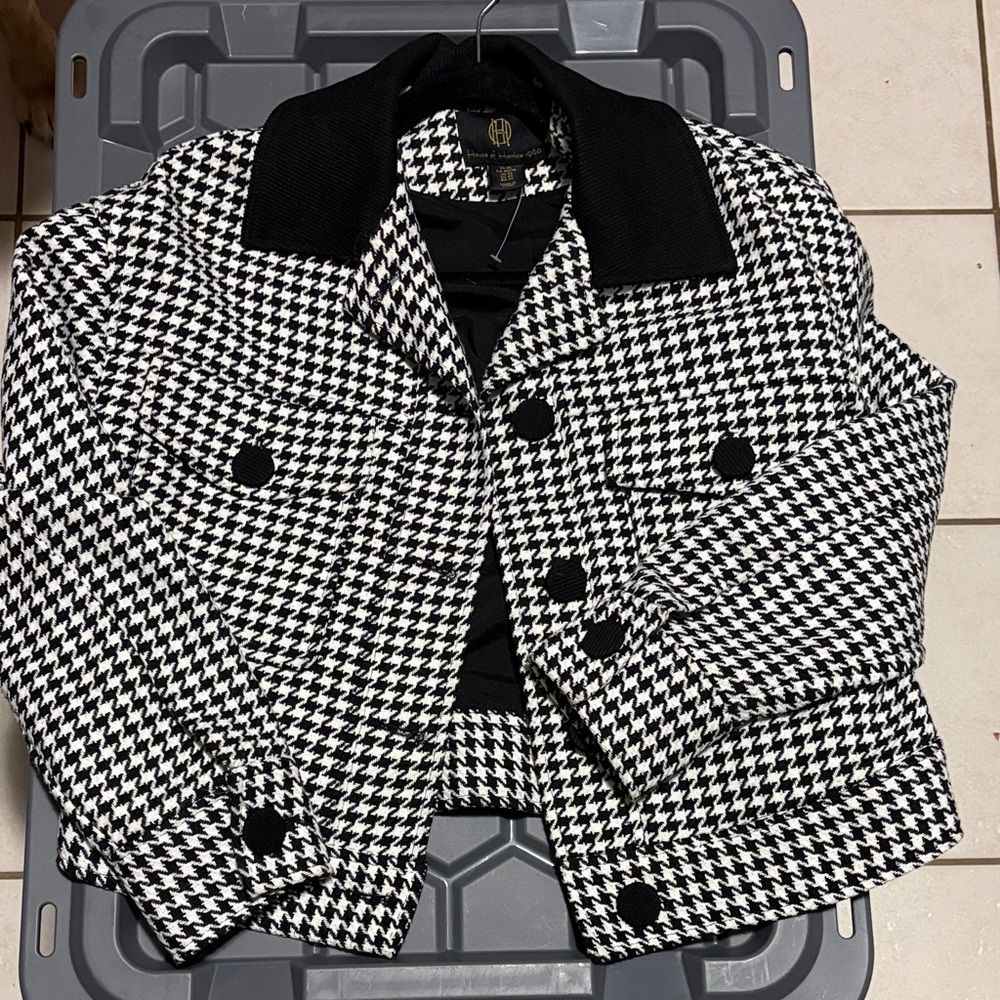 House of Harlow Houndstooth Jacket xs